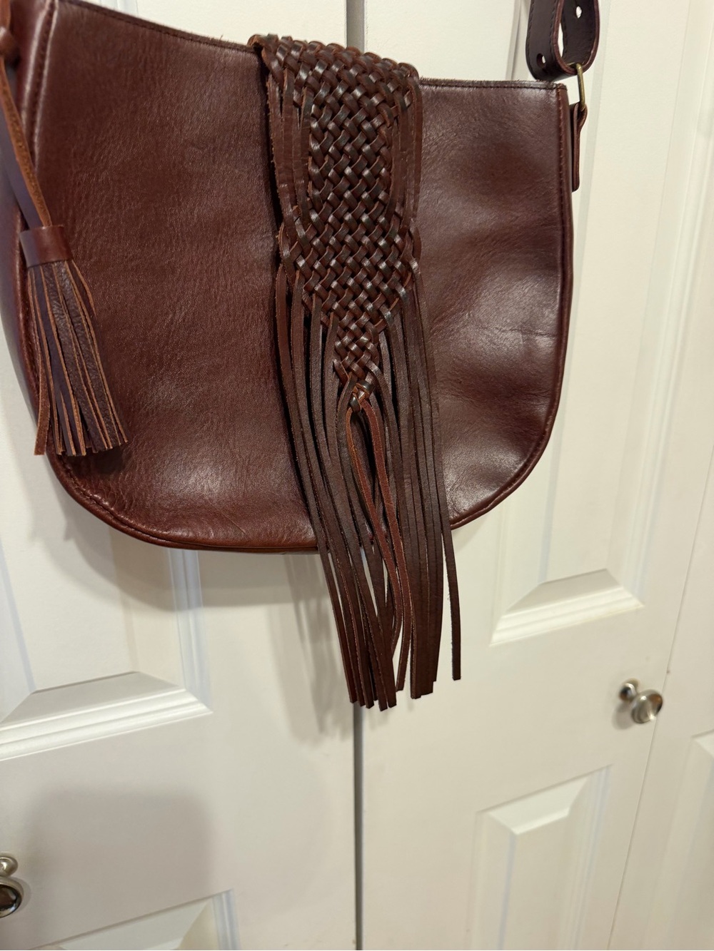 Lucky Brand excellent leather bag. Cognac color - Picture 6 of 14